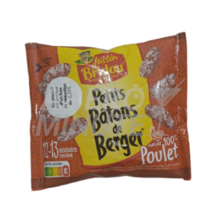 Bâtons de Berger Poulet : Le Saucisson Sec Justin Bridou 100% Volaille