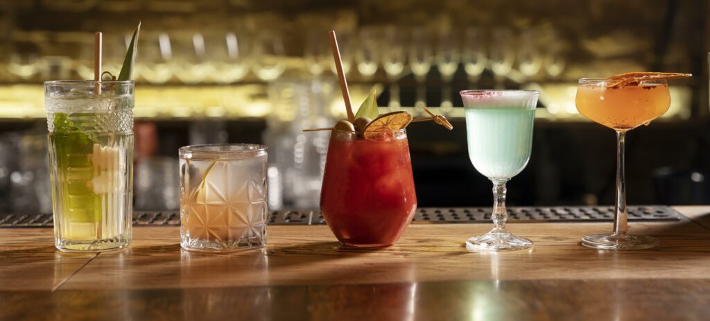 Cocktails tendance et colorés