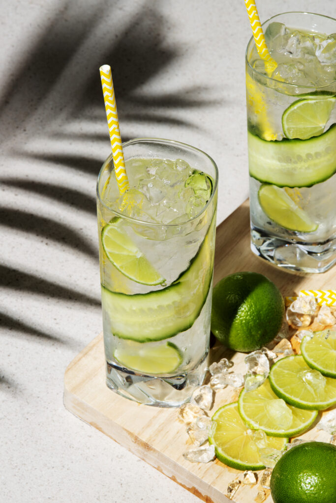 Cocktails mojito concombre